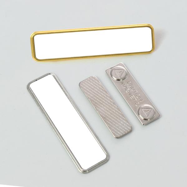 Reusable Blank Sublimation Name Badge Magnetic Name Tags Custom Logo