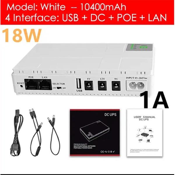 Запасная мощность 10400mah DC Mini UPS 12V Router Ups для камер наблюдения Wifi Router