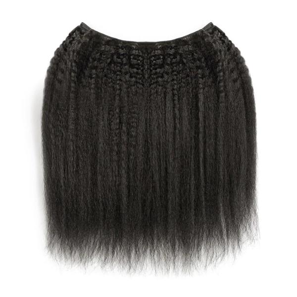 Yaki em linha reta 100 pacotes brasileiros do cabelo do Virgin com fechamento 24 polegadas