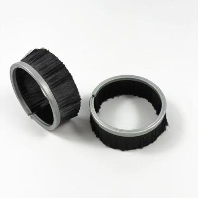 Customized Industrial Disc Brush Seal Black Nylon Cup Shape Ring Strip Brush