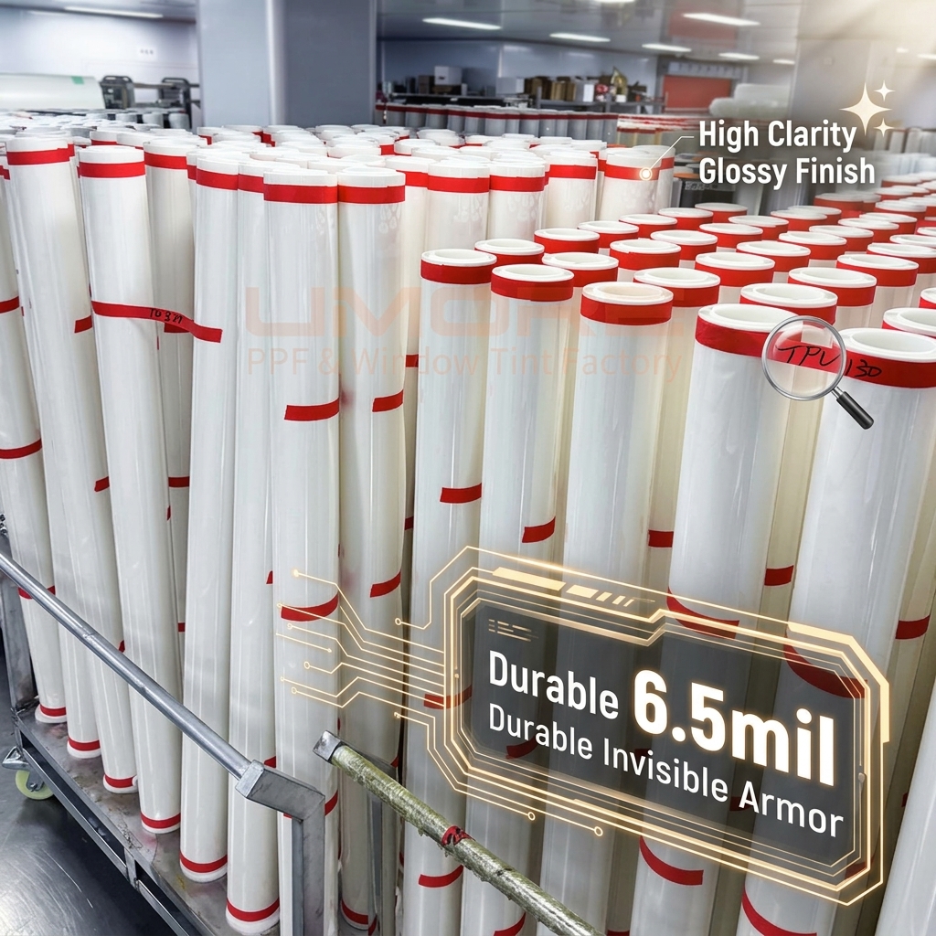 TPU Car PPF Film Transparent Car Body Protection Film 6.5mil Anti Yellowing
