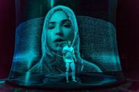 3D holográfico invisível transparente Mesh Screen Pepperscrim