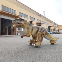 Conduit à distance Scooter électrique de dinosaure Animatronic Dinosaur Ride pour les enfants