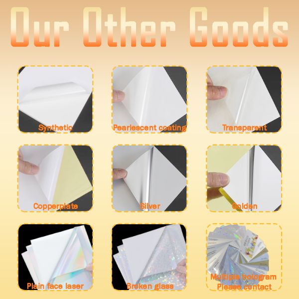 Glossy Cast Coated Jumbo Roll A4 Shipping Labels Adhesive Paper & Film Stock