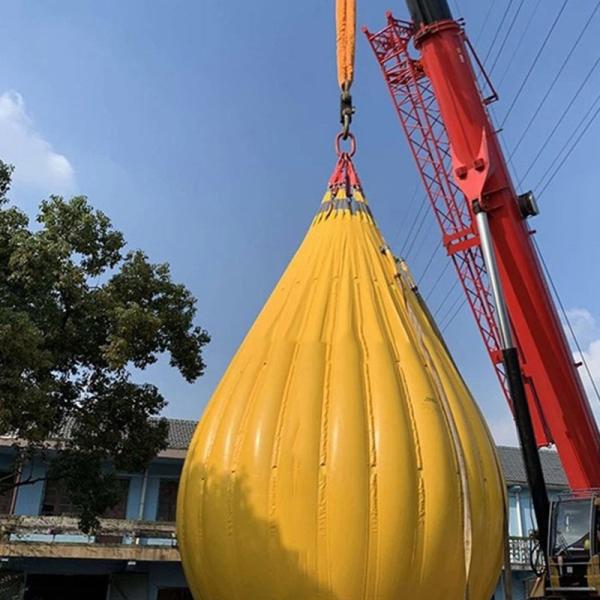 25 toneladas grúa de drenaje rápido prueba de carga bolsas de agua resistente a la corrosión duradera