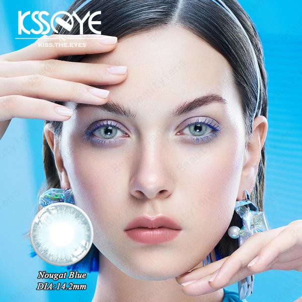 Глаза Diopters красят зрачки хеллоуина 1pair контактных линзов естественные голубые красивые