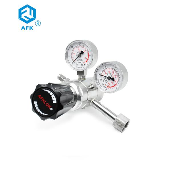 AFK Stainless Steel Cylinder Argon Co2 Carbon Dioxide Gas Pressure Regulator Valve 25Mpa