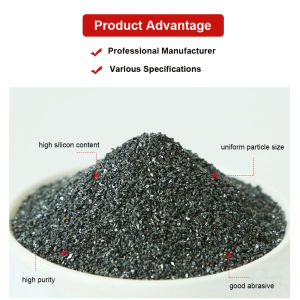 High Purity 98.5% Sic Powder Carborundum Grit Black Green Silicon Carbide Powder For Abrasive And Refractory