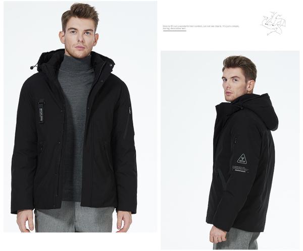 Stylish Down Jacket Men'S With Arm Pocket Individual Linen Jacket Mens Casual
