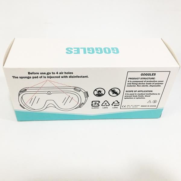 Pc Surgical Face Shield , Fully Sealed Medical Safety Goggles Customized Logo