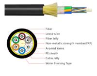 Cabo de fibra ótica exterior dos fios de Armid do núcleo de ADSS 12