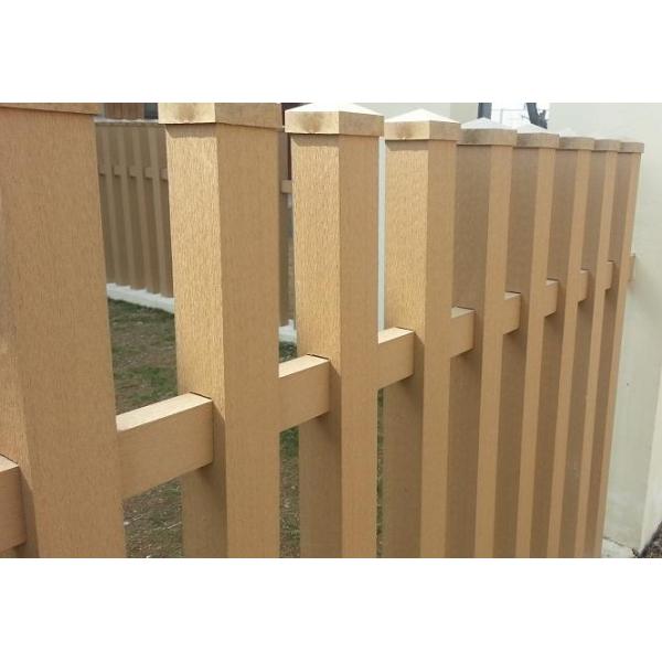 \WPC Garden Fence 89x89 post fence and edging for backyards patio and gazebo wood plastic composite