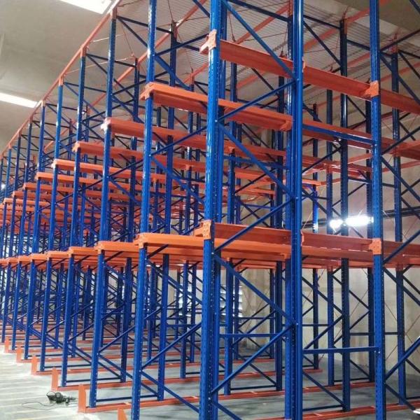2-7 Levels Steel Drive In Racking Heavy Duty Pallet Racking System Customized Depth