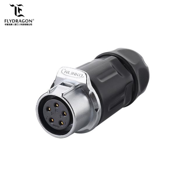 LP20 5pin DC Jack Wiring Connector Waterproof IP65/IP67 Electrical Cable Connector Price Reasonable
