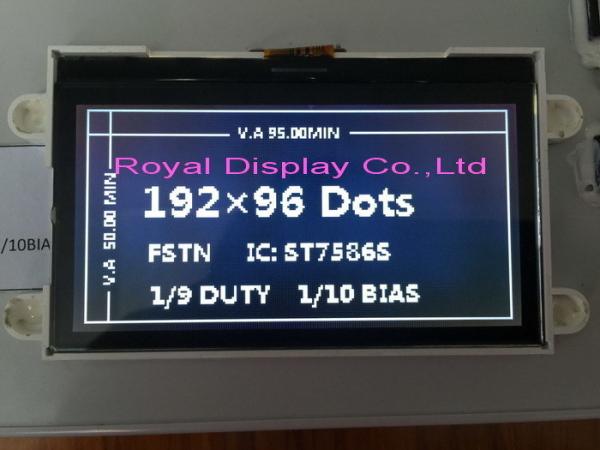 192X64 Resolution Character STN LCD Display Positive Transflective Custom LCD Display in Stock