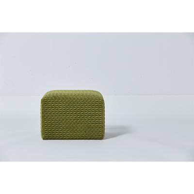 Green Velvet Solid Wood Bedroom Ottoman Bench , Bedroom Storage Stool