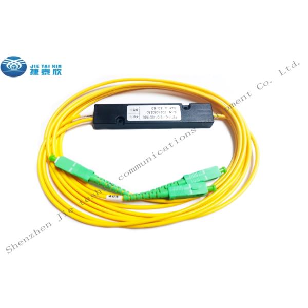 SC APC 2.0mm муфты стекловолокна 1490nm 1550nm 1x2 FBT 1m