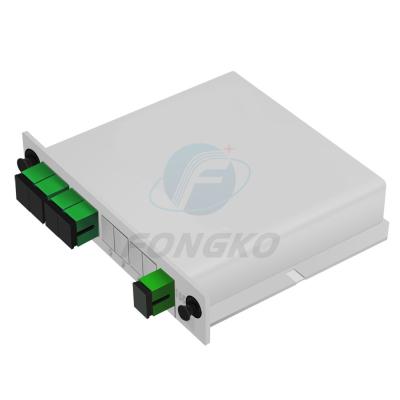 Tipo tipo cassette divisor da inserção da fibra do modo 1260-1620nm do Sc Apc do elevado desempenho 1*4 único do Plc