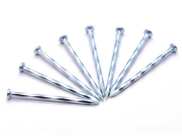 Silver Hardened Steel Concrete Nails Box Packing Carbon 45# / 55# Steel