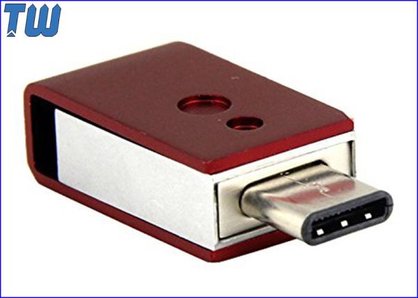 Tiny Swivel 128GB USB Memory Drive USB3.1 USB-C and USB3.0 Dual Interface