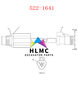 CA5221641 522-1641 5221641 Speed Sensor 793C 793B 789C 789B 785D 785C 785B 784C Truck Diesel Engine Parts
