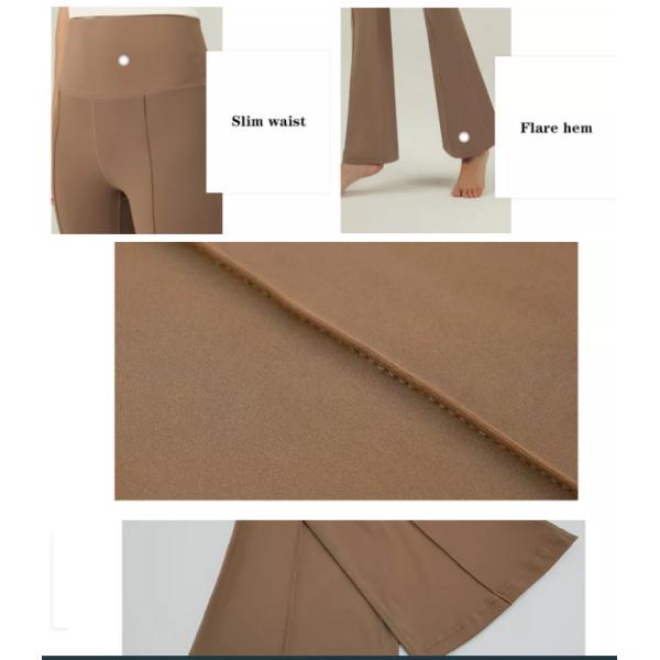 кофе Flared бедро лета женщин брюк йоги поднимая обнаженные случайные гетры