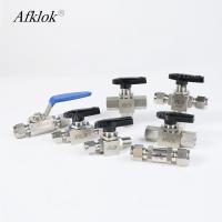 Valve à bille d'instrumentation en acier inoxydable de qualité supérieure ¥ 6000 PSI, 1/4