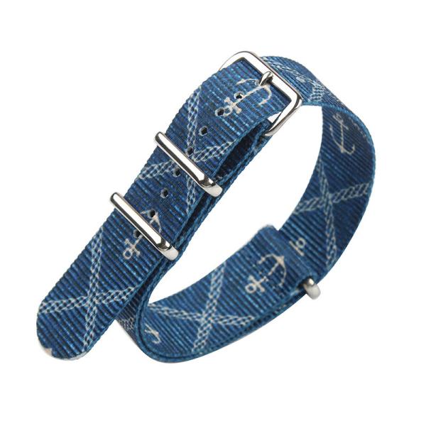 ROHS  Navy Blue Watch Strap , 24mm Wide Nylon Watch Bands