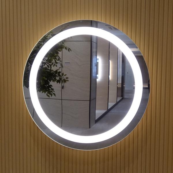 Remplaçable 2835 24VDC 12W/m éclairage rétroéclairé Ronde miroir pour l'industrie hôtelière