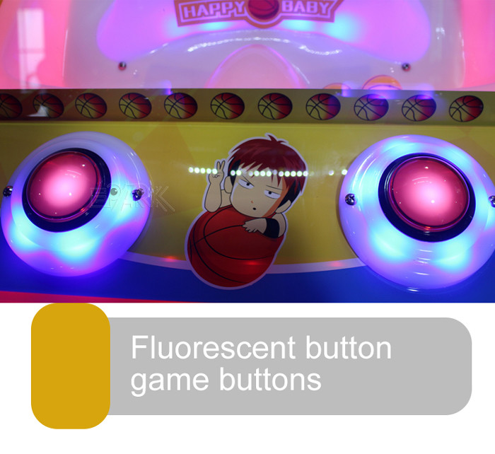 Happy Baby 2 Wooden Cabinet Kids Shooting Ball Game Machine For One Person