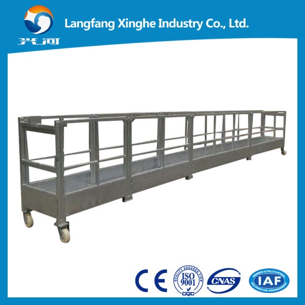 Xinghe zlp suspended platform scaffolds , zlp building cleaning gondola , steel working platform , roof cleaning cradle