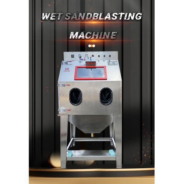 Wet Blasting Cabinet with Water Heating System