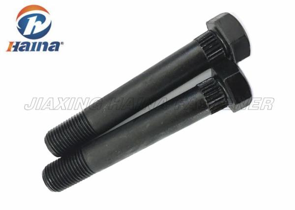 Black Heat Treatment  Half Thread Shackle Knurls Hex Head Bolts