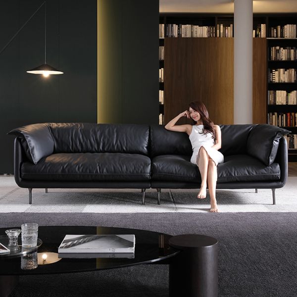 Modern Luxury European Chesterfield Sectional Sofa Set Leather Wood Frame Foam Corner for All Living Room Hotels