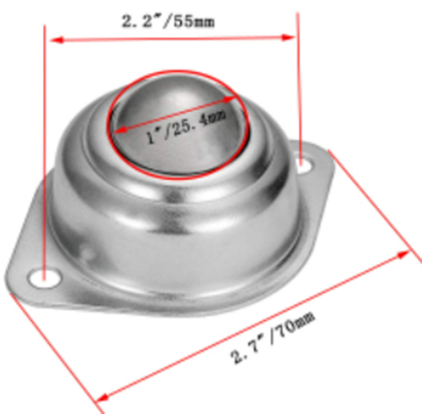 1'' Conveyor Roller Bearing Ball Caster