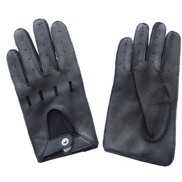 Deerskin Leather Without Lining Leather Driving Gloves
