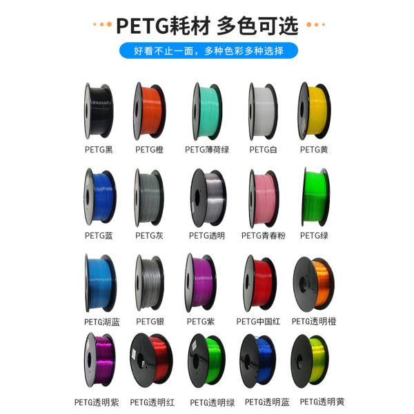 PINRUI Modified PETG+ 3D Printer Filament with 1kg MOQ and 5kg MOQ Options for Acid Alkali Resistant Applications