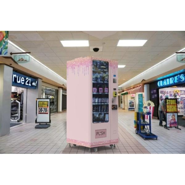 Máquina de venda automática de produtos de beleza multifuncional 150W Output Cash Pagamento por cartão de crédito