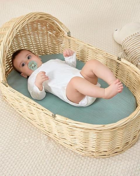 100% Cotton 32*16  Inches Bassinet Fitted Sheet Bassinet Bed Sheets