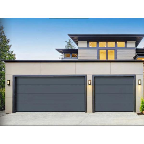 Puerta de garaje seccional aislada automática de acero