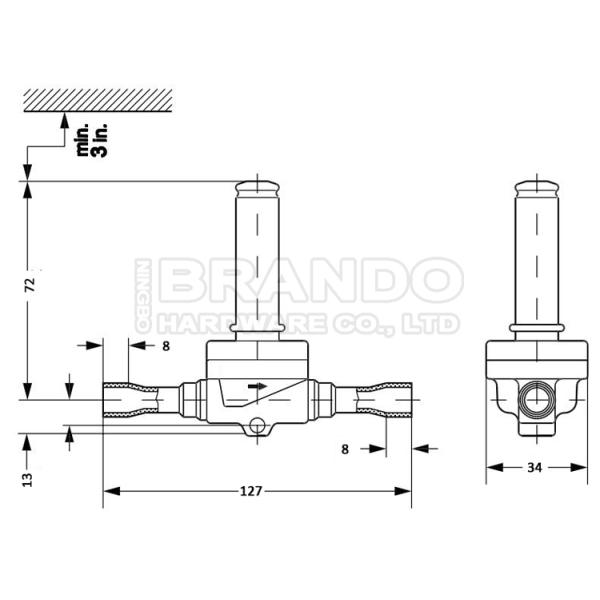 032L1209 клапан кондиционера дюйма EVR 032L7308 032L7144 6 1/2»