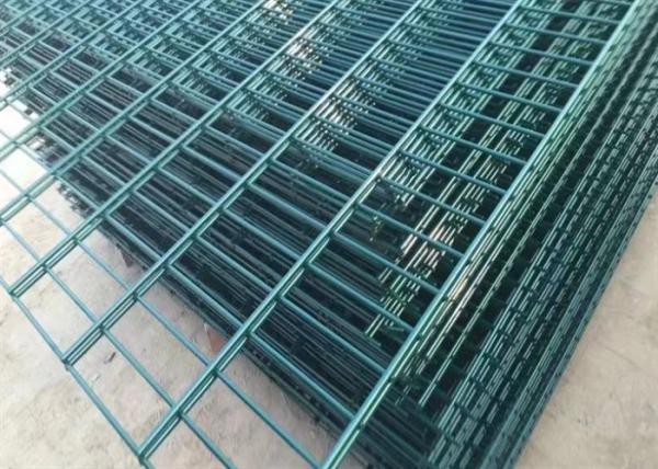 Valla de alambre de doble bucle recubierta de PVC para jardín y carretera