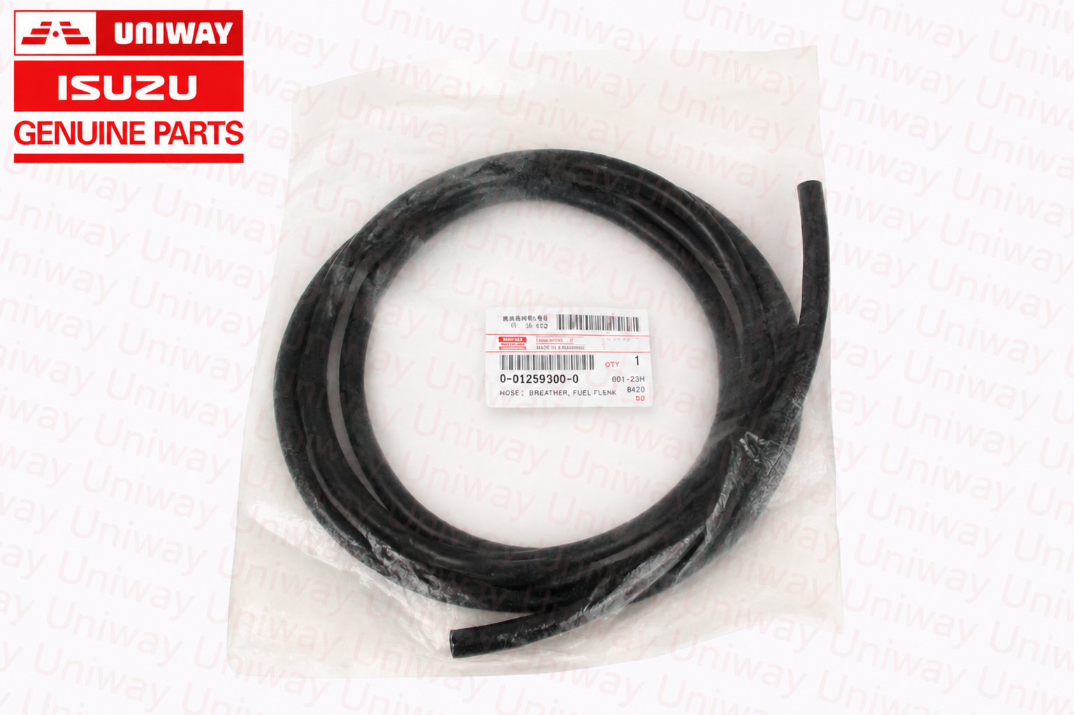 ISUZU Excavator Hydraulic Parts Fuel Tank Breather Hose Rubber Pipe 001259300