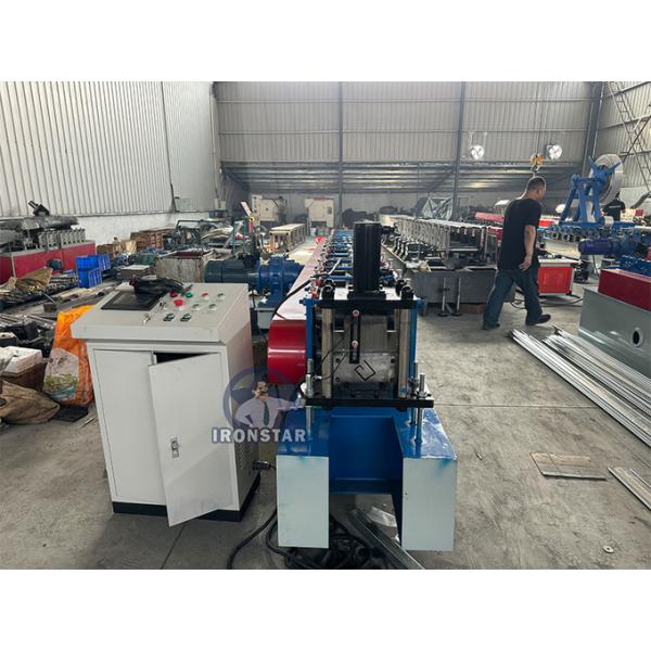 Guide rail roll forming machine machine in Brazil slide rail forming machine | shutter door track machine
