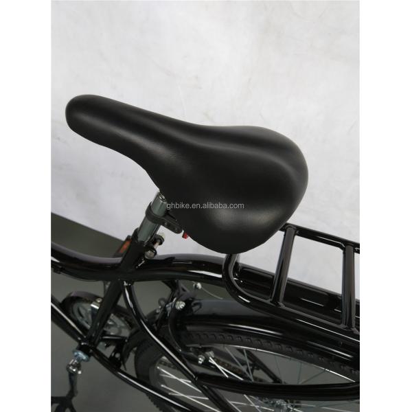 1.7m Length Black Color Single Speed Step Through Hybrid Bike 17kg Gross Weight