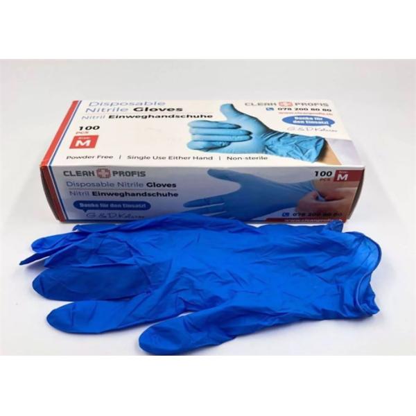 Cleaning Disposable Nitrile Gloves Flexible Design Gardening Food Preparation