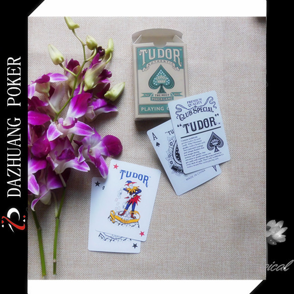 TUDOR BLUE CORE PAPER PLAYING CARD
