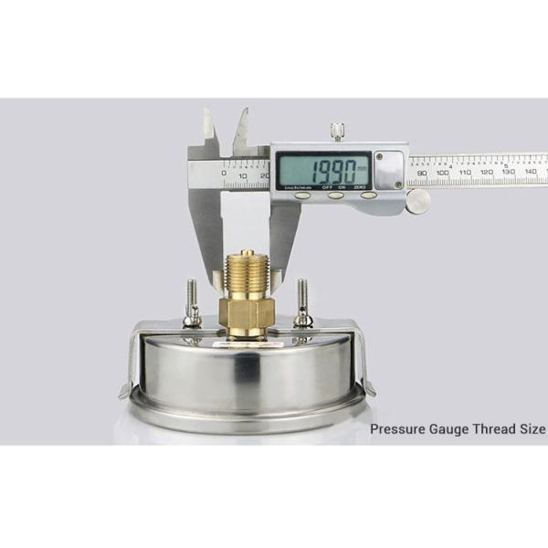 Clamp Type Design 100mm Axial Hydraulic Oil Pressure Gauge for Precise Measurements