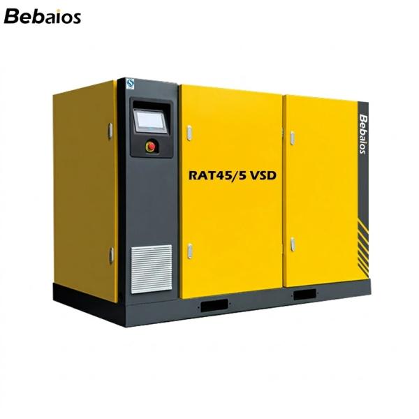 Permanent Magnet Variable Frequency Drive Screw Air Compressor With Two Stage Compression