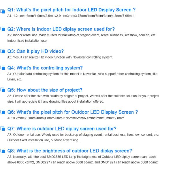 Flexible P4 P5 Indoor Full Color Led Display Panel P2 P3 P4 P2.9 1/16 Scan